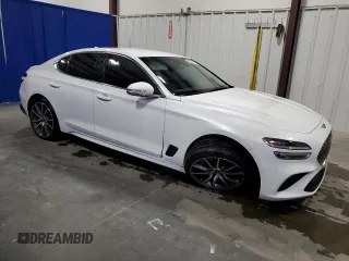 2023 Genesis G70 2.0T with VIN KMTG34TA2PU129153, listed as a Copart auction lot 74690154 with 18,785 mi miles and Clean Title. Bid and sale history available at DreamBid. Image 4.