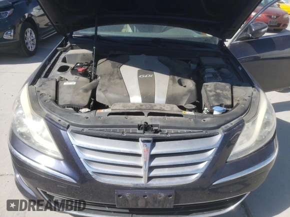 2013 Hyundai Genesis 3.8L with VIN KMHGC4DD3DU213349, listed as a Copart auction lot 70034874 with 114,648 mi miles and Salvage Title. Bid and sale history available at carsss.com. Image 11.