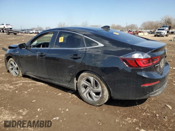 2019 Honda Insight EX with VIN 19XZE4F59KE018221, listed as a Copart auction lot 50454905 with Not Provided miles and Salvage Title. Bid and sale history available at DreamBid. Image 2.