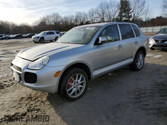 2005 Porsche Cayenne Turbo with VIN WP1AC29P15LA90626, listed as a Copart auction lot 85505814 with 92,943 mi miles and Clean Title. Bid and sale history available at carsss.com. Image 1.