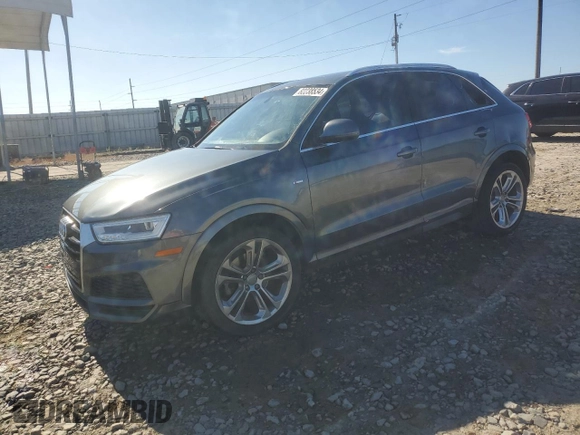 2018 Audi Q3 Premium Plus z VIN WA1HCCFS5JR030980, wystawiony jako Copart lot #82238534 z przebiegiem 78 884 mil mil oraz Szkoda całkowita • Salvage title. Historia ofert i sprzedaży dostępna na DreamBid. Obrazek 1.