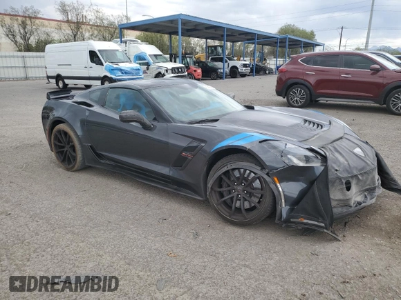 2017 Chevrolet Corvette with VIN 1G1Y12D78H5300542, listed as a Copart auction lot 63429825 with 77,784 mi miles and Salvage title. Bid and sale history available at DreamBid. Image 4.
