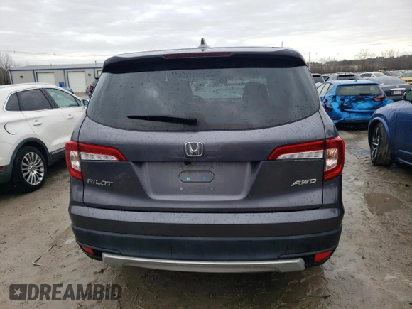 2021 Honda Pilot EX-L with VIN 5FNYF6H59MB087005, listed as a Copart auction lot 46735645 with 40,471 mi miles and Salvage Title. Bid and sale history available at carsss.com. Image 6.