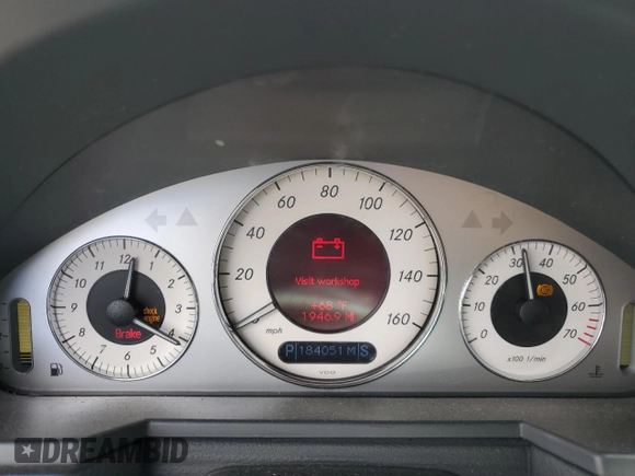 2006 Mercedes-Benz E 350 with VIN WDBUF56J36A906125, listed as a Copart auction lot 53755215 with 184,051 mi miles and Clean Title. Bid and sale history available at DreamBid. Image 9.