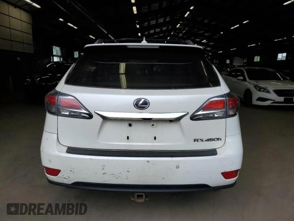 2013 Lexus RX 450h with VIN JTJBC1BA1D2059741, listed as a Copart auction lot 62861135 with 179,013 mi miles and Clean title. Bid and sale history available at DreamBid. Image 6.