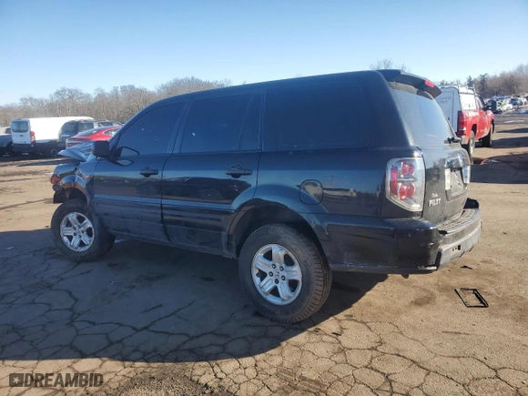 2007 Honda Pilot LX with VIN 5FNYF18137B026317, listed as a Copart auction lot 46458695 with 186,862 mi miles and Salvage Title. Bid and sale history available at carsss.com. Image 2.