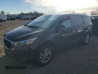 2015 Kia Sedona LX with VIN KNDMB5C10F6066230, listed as a Copart auction lot 87790845 with 142,181 mi miles and Clean Title. Bid and sale history available at carsss.com. Image 1.