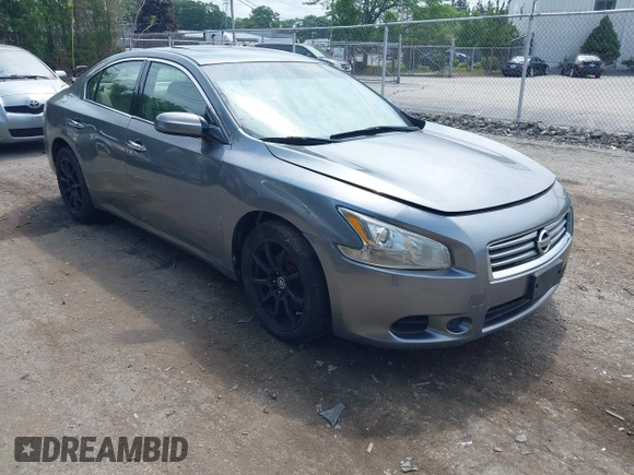 2014 Nissan Maxima S with VIN 1N4AA5AP6EC450628, listed as a IAAI auction lot 42624341 with 188,379 mi miles and . Bid and sale history available at DreamBid. Image 1.