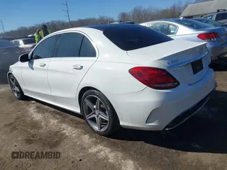 2015 Mercedes-Benz C 300 Luxury with VIN 55SWF4KBXFU078275, listed as a IAAI auction lot 41644311 with 118,429 mi miles and . Bid and sale history available at carsss.com. Image 3.