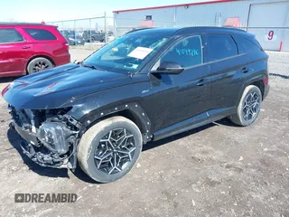 2022 Hyundai Tucson XRT with VIN KM8JFCAE3NU169455, listed as a IAAI auction lot 41844296 with 46,377 mi miles and . Bid and sale history available at carsss.com. Image 17.