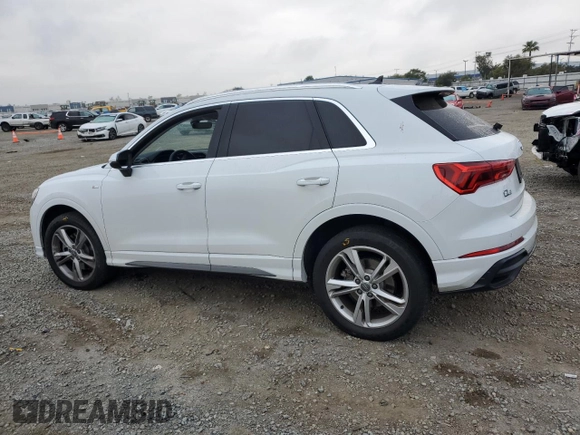 2020 Audi Q3 S line Premium Plus с VIN WA1EECF38L1103850, выставлен на аукционе Copart как лот 50740425 с пробегом 39 327 миль миль и Списание • Salvage title. История ставок и продаж доступна на DreamBid. Изображение 2.