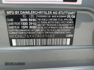 2007 Mercedes-Benz S 600 с VIN WDDNG76X97A089883, выставлен на аукционе Copart как лот 88955775 с пробегом 26 134 миль миль и Списание • Salvage title. История ставок и продаж доступна на DreamBid. Изображение 12.