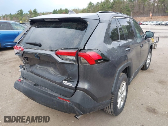 2021 Toyota RAV4 Hybrid LE with VIN 4T3LWRFV3MU041338, listed as a IAAI auction lot 42106979 with 48,765 mi miles. Bid and sale history available at carsss.com. Image 4.