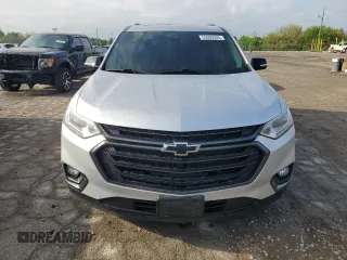 2018 Chevrolet Traverse Premier z VIN 1GNEVJKWXJJ280737, wystawiony jako Copart lot #55680005 z przebiegiem 83 098 mil mil oraz Szkoda całkowita • Salvage title. Historia ofert i sprzedaży dostępna na DreamBid. Obrazek 5.