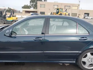 2001 Mercedes-Benz S with VIN WDBNG75J01A152091, listed as a IAAI auction lot 38561077 with 84,669 mi miles. Bid and sale history available at carsss.com. Image 14.