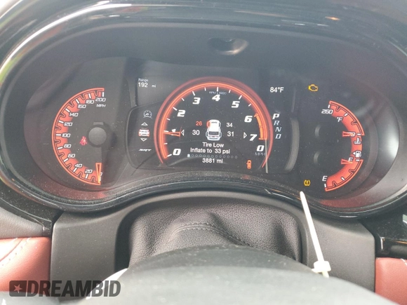 2023 Dodge Durango SRT Hellcat Premium with VIN 1C4SDJH98PC584727, listed as a Copart auction lot 53762574 with 3,881 mi miles and Clean Title. Bid and sale history available at DreamBid. Image 9.