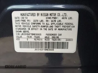 2011 Infiniti G25 Journey z VIN JN1DV6AP7BM830605, wystawiony jako IAAI lot #42237675 z przebiegiem 47 452 mil mil oraz . Historia ofert i sprzedaży dostępna na DreamBid. Obrazek 9.