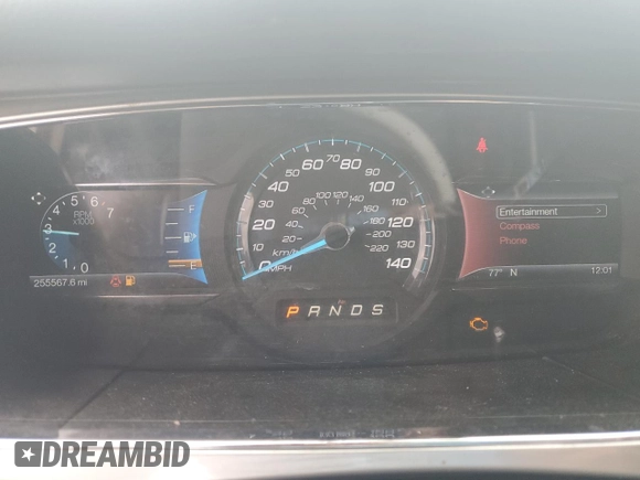 2017 Ford Taurus SEL with VIN 1FAHP2E81HG133593, listed as a Copart auction lot 51595035 with 255,567 mi miles and Salvage Title. Bid and sale history available at DreamBid. Image 9.