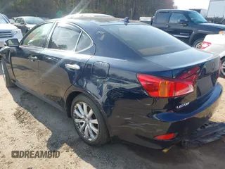 2009 Lexus IS with VIN JTHCK262495028118, listed as a IAAI auction lot 42064522 with 201,872 mi miles. Bid and sale history available at carsss.com. Image 3.