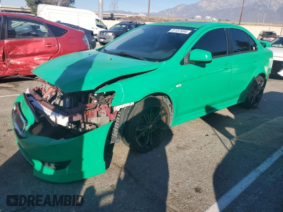 2010 Mitsubishi Lancer GTS with VIN JA32U8FW2AU010576, listed as a Copart auction lot 81157694 with 192,817 mi miles and Salvage Title. Bid and sale history available at DreamBid. Image 1.