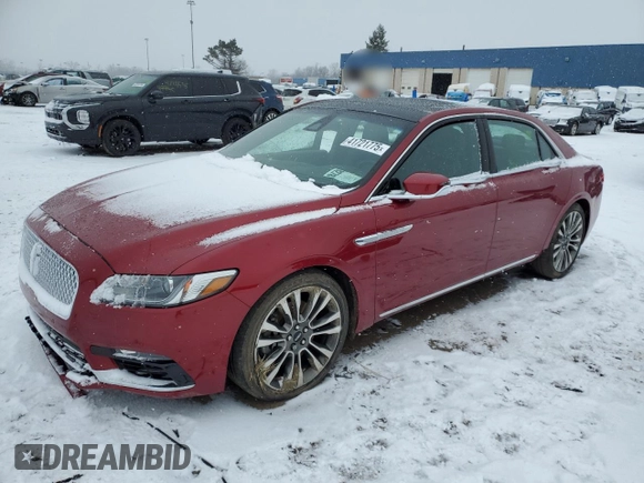 2017 Lincoln Continental Reserve with VIN 1LN6L9RP8H5607652, listed as a Copart auction lot 41721775 with 29,814 mi miles and Clean Title. Bid and sale history available at carsss.com. Image 1.