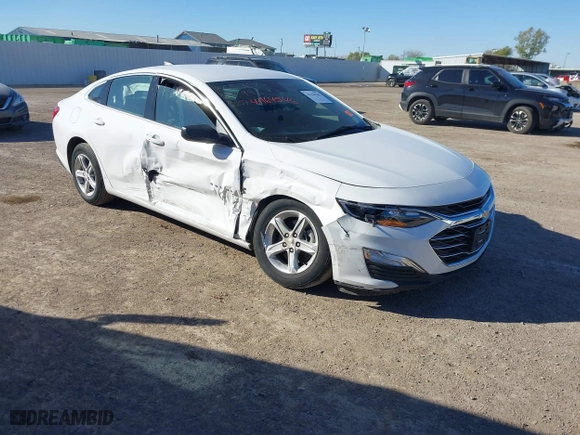 2024 Chevrolet Malibu LS with VIN 1G1ZC5ST4RF192996, listed as a IAAI auction lot 41164546 with 24,917 mi miles. Bid and sale history available at carsss.com. Image 1.