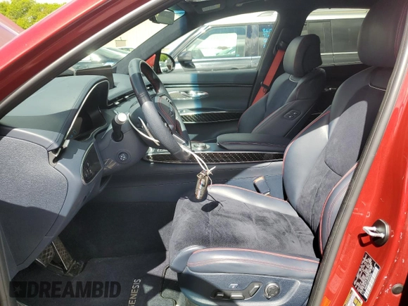 2022 Genesis GV70 Sport with VIN KMUMCDTC4NU036292, listed as a Copart auction lot 57902765 with 46,019 mi miles and Salvage title. Bid and sale history available at DreamBid. Image 7.
