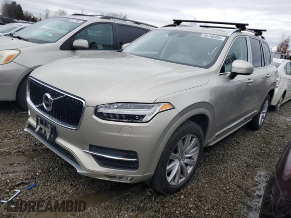 2016 Volvo XC90 T6 Momentum with VIN YV4A22PK8G1071823, listed as a Copart auction lot 45148495 with 125,215 mi miles and Clean Title. Bid and sale history available at carsss.com. Image 1.