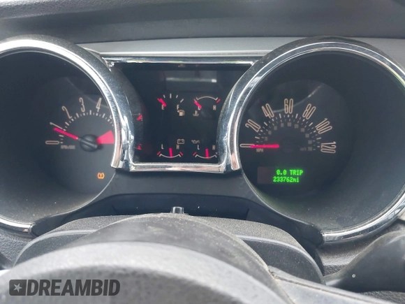 2007 Ford Mustang Deluxe with VIN 1ZVFT80N375305644, listed as a IAAI auction lot 42103749 with 233,762 mi miles and . Bid and sale history available at DreamBid. Image 7.