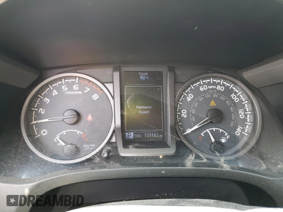 2018 Toyota Tacoma SR5 with VIN 3TMAZ5CN0JM058283, listed as a Copart auction lot 53863265 with 135,562 mi miles and Salvage Title. Bid and sale history available at DreamBid. Image 9.