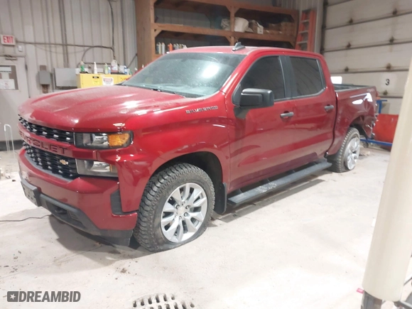 2021 Chevrolet Silverado 1500 Custom with VIN 3GCPYBEK5MG240238, listed as a IAAI auction lot 41952395 with 88,705 mi miles. Bid and sale history available at carsss.com. Image 21.