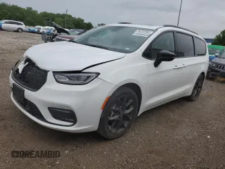 2025 Chrysler Pacifica Limited with VIN 2C4RC1GG2SR512598, listed as a Copart auction lot 62065375 with 28,072 mi miles and Clean title. Bid and sale history available at DreamBid. Image 1.