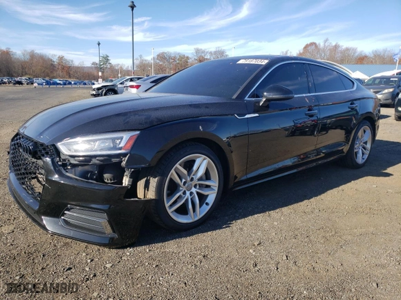 2019 Audi A5 Sportback Premium with VIN WAUANCF59KA056393, listed as a Copart auction lot 79187034 with NaN miles and Salvage Title. Bid and sale history available at carsss.com. Image 1.