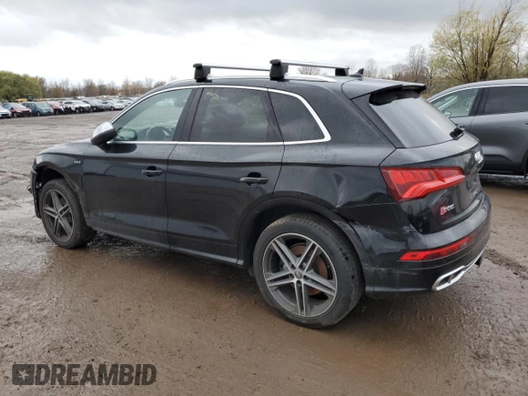 2018 Audi SQ5 Premium Plus with VIN WA1A4AFY6J2014108, listed as a Copart auction lot 81106304 with 92,399 mi miles and Salvage Title. Bid and sale history available at DreamBid. Image 2.