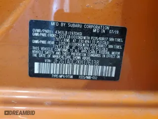 2019 Subaru Crosstrek Premium with VIN JF2GTADC2KH376138, listed as a Copart auction lot 53776195 with 51,854 mi miles and Salvage Title. Bid and sale history available at carsss.com. Image 12.