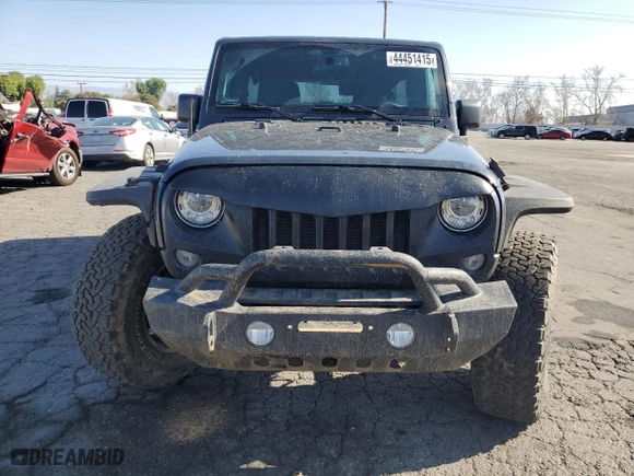 2017 Jeep Wrangler Unlimited Sport with VIN 1C4BJWDG8HL683480, listed as a Copart auction lot 44451415 with 76,568 mi miles and Salvage Title. Bid and sale history available at carsss.com. Image 5.