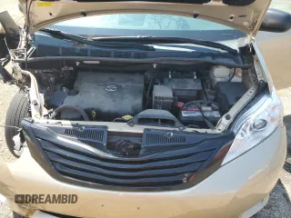 2013 Toyota Sienna L with VIN 5TDZK3DC3DS296433, listed as a Copart auction lot 62551444 with 0 mi miles and Non Repairable. Bid and sale history available at carsss.com. Image 12.