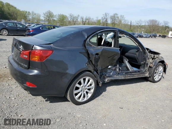 2006 Lexus IS 250 with VIN JTHCK262365003268, listed as a Copart auction lot 55077595 with 194,699 mi miles and Clean Title. Bid and sale history available at DreamBid. Image 3.