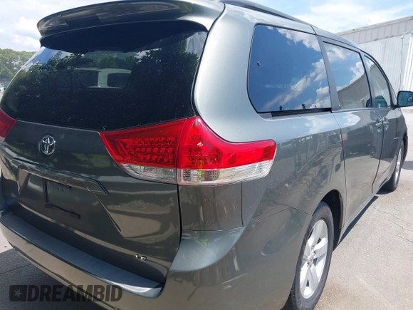 2011 Toyota Sienna LE AAS with VIN 5TDKK3DC6BS156696, listed as a IAAI auction lot 42425381 with 161,787 mi miles and . Bid and sale history available at DreamBid. Image 6.