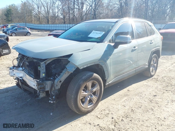 2022 Toyota RAV4 Hybrid XLE with VIN JTMRWRFVXND143454, listed as a IAAI auction lot 41702292 with 25,455 mi miles. Bid and sale history available at carsss.com. Image 18.
