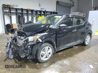 2021 Nissan Kicks S z VIN 3N1CP5BV5ML539143, wystawiony jako Copart lot #45693805 z przebiegiem 34 537 mil mil oraz Szkoda całkowita • Salvage title. Historia ofert i sprzedaży dostępna na DreamBid. Obrazek 1.