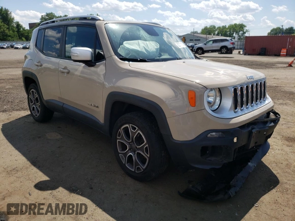 2016 Jeep Renegade Limited z VIN ZACCJBDT1GPC74208, wystawiony jako Copart lot #62271115 z przebiegiem 105 250 mil mil oraz Szkoda całkowita • Salvage title. Historia ofert i sprzedaży dostępna na DreamBid. Obrazek 4.