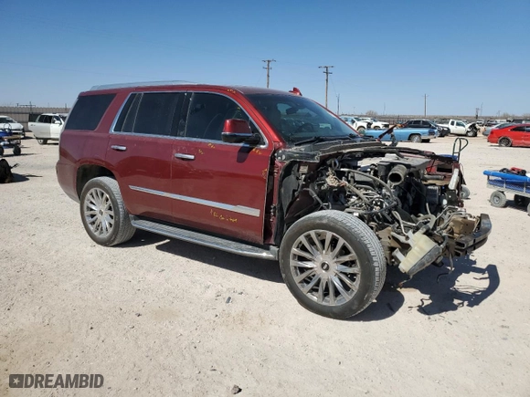 2017 Cadillac Escalade Luxury with VIN 1GYS4BKJ5HR182696, listed as a Copart auction lot 47000395 with 96,540 mi miles and Salvage Title. Bid and sale history available at carsss.com. Image 4.