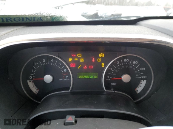 2010 Ford Explorer XLT with VIN 1FMEU7DE4AUA22775, listed as a Copart auction lot 42125105 with 200,982 mi miles and Salvage Title. Bid and sale history available at DreamBid. Image 9.