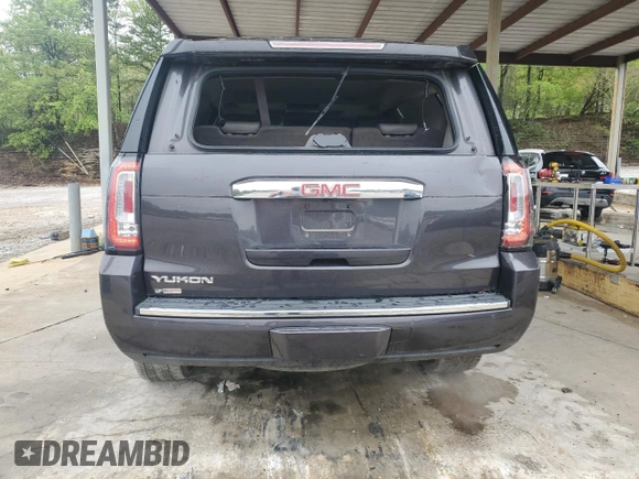 2016 GMC Yukon Denali with VIN 1GKS2CKJ0GR366206, listed as a Copart auction lot 52105185 with 150,141 mi miles and Salvage Title. Bid and sale history available at carsss.com. Image 6.