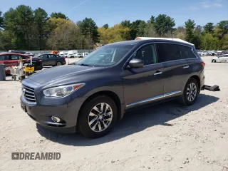 2013 Infiniti JX35 with VIN 5N1AL0MM0DC318399, listed as a Copart auction lot 53798305 with 114,356 mi miles and Clean Title. Bid and sale history available at DreamBid. Image 1.
