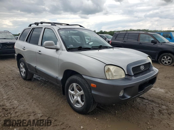 2004 Hyundai Santa Fe GLS with VIN KM8SC13E34U701350, listed as a Copart auction lot 58671145 with 192,274 mi miles and Salvage title. Bid and sale history available at DreamBid. Image 4.