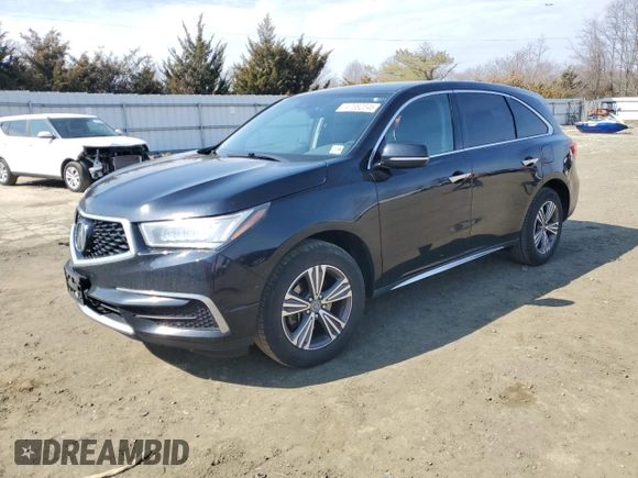 2019 Acura MDX with VIN 5J8YD4H35KL031695, listed as a Copart auction lot 47382045 with 105,456 mi miles and Salvage Title. Bid and sale history available at carsss.com. Image 1.