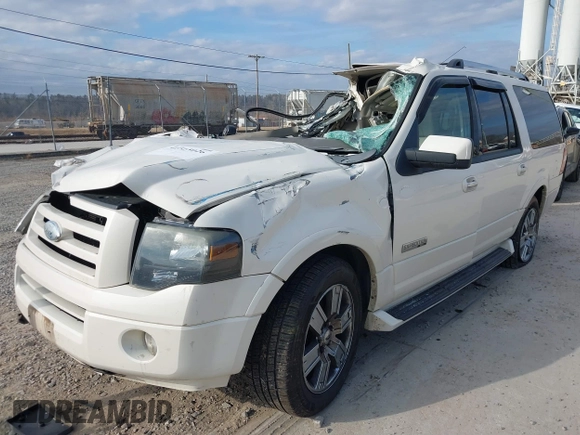2008 Ford Expedition EL Limited with VIN 1FMFK19568LA53994, listed as a IAAI auction lot 41515026 with 128,832 mi miles. Bid and sale history available at carsss.com. Image 2.