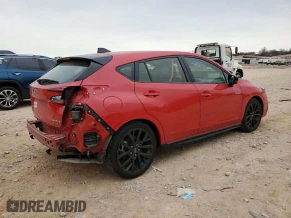2024 Subaru Impreza RS with VIN JF1GUHJC0R8235853, listed as a Copart auction lot 83741994 with 30,720 mi miles and Salvage Title. Bid and sale history available at carsss.com. Image 3.